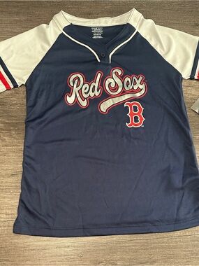Boston Red Sox navy baseball jersey Size M #baseball #MLB